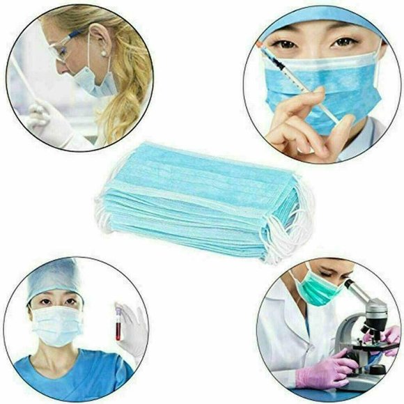 50 Pcs Disposable Face Masks - 3 Ply - Picture 8 of 8
